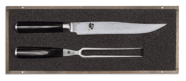 KAI Shun classic sett kniv og gaffel (DM-0703, DM-0709)