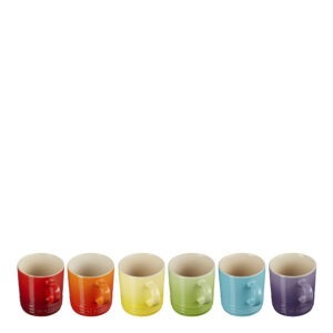 Le Creuset – Rainbow Espressomugg Set 6-pack