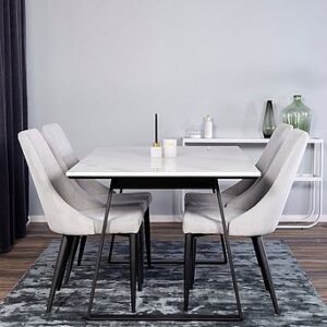 Matgrupp Espolla bord och 4 Leone stolar