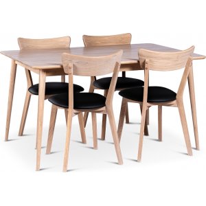 Odense matbord 140×90 cm med 4 st Eksjö stolar
