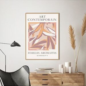 Poster Feuilles abstraites 3