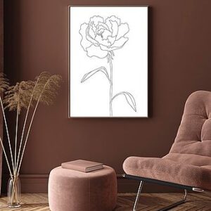 Poster Peony Lines