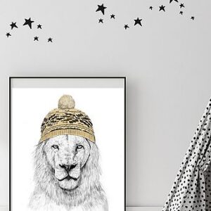 Poster Winter Lion