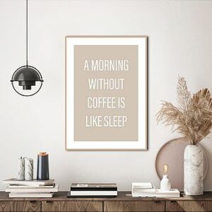 Poster Without coffee