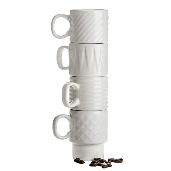 Sagaform – Coffee & More Espressokopp 10 cl 4-pack Vit