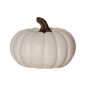Utomhusdekoration Sandy Pumpkin 15 cm Vit