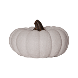 Utomhusdekoration Sandy Pumpkin 20 cm Vit