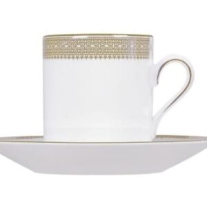 Wedgwood Vera Wang Lace Gold Espresso Cup and Saucer