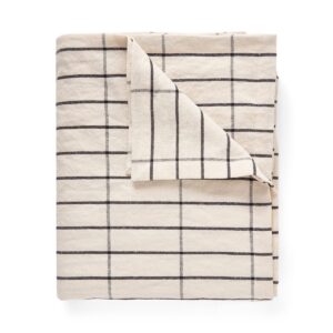 Bordsduk Brick 240x140cm Linnemix Beige/Svart