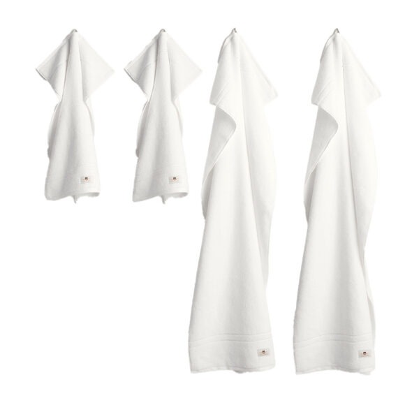 Gant Archive Shield Handduk 4-pack 50×70 / 70×140 Grå