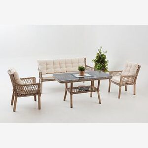 Trädgård Loungeset Rattan