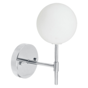 Vägglampa Sigma 25 cm Krom opal