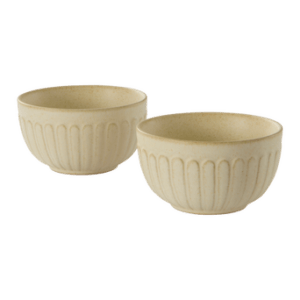 ALVIA skål 2-pack ø 11 cm Ljusbeige