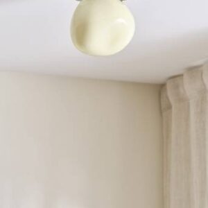 BON taklampa Krom/beige