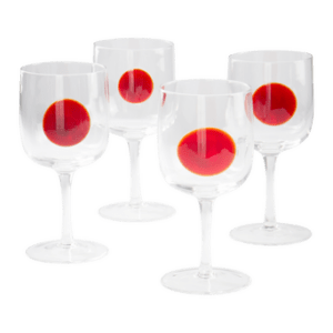 DART vinglas 4-pack Transparent/vinröd