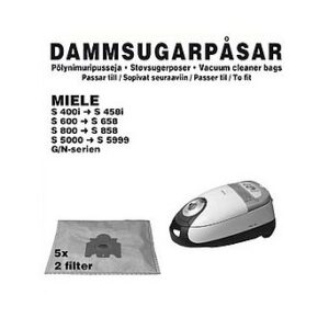 Dammpåsar Miele 5st 2st filter (1366CH)