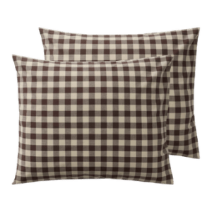 LAUREN örngott 2-pack 60×50 cm ekologisk Brun/beige