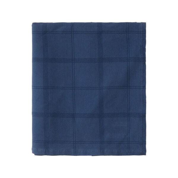 Lexington Checked Jacquard Cotton/Viscose Överkast 160×240 Blå