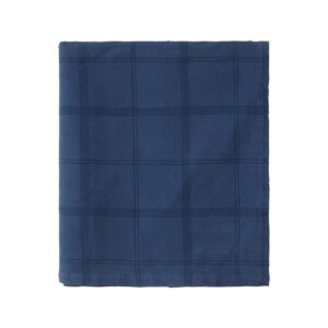 Lexington Checked Jacquard Cotton/Viscose Överkast 260×240 Blå