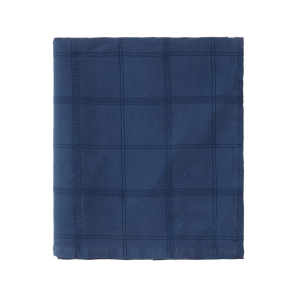 Lexington Checked Jacquard Cotton/Viscose Överkast 260×240 Blå