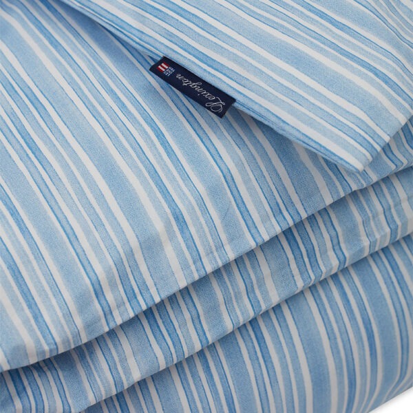 Lexington Striped Cotton Poplin Påslakanset 150×210 Multi