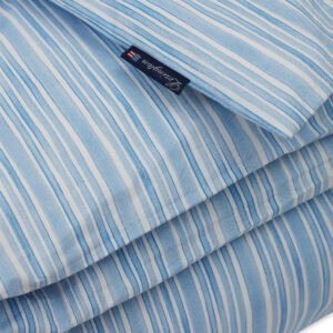 Lexington Striped Cotton Poplin Påslakanset 220×220 Multi