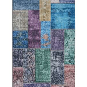 Vero Rosso Multi 80×150 cm Patchwork Matta