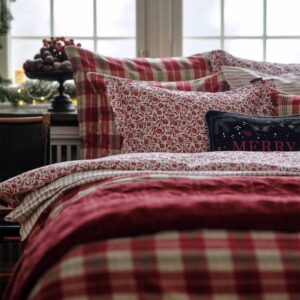 Lexington Checked Cotton Flannel Påslakanset -24 150×210 Blå