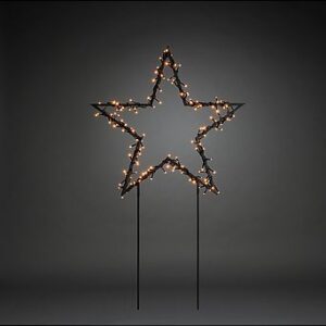 Svart met.star gardenstick LED 108cm