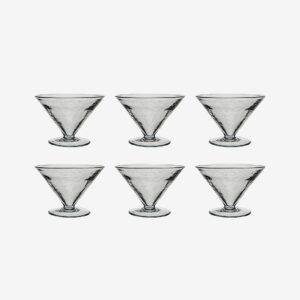 Affari of Sweden – Cocktail/dessertglas Harold 6-pack – Transparent – Drinkglas & shotglas – Från Homeroom