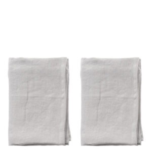 Aida – Raw Diskhanddukar 2-pack 50×70 cm Ljusgrå