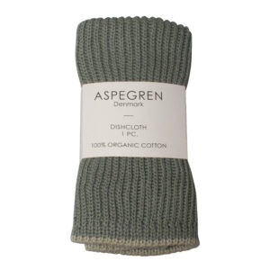 Aspegren – Ripple disktrasa stickad 26×26 cm sea grass