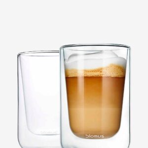 Blomus – Cappuccinoglas Nero 250 ml 2 pack – Transparent – Koppar & muggar – Från Homeroom