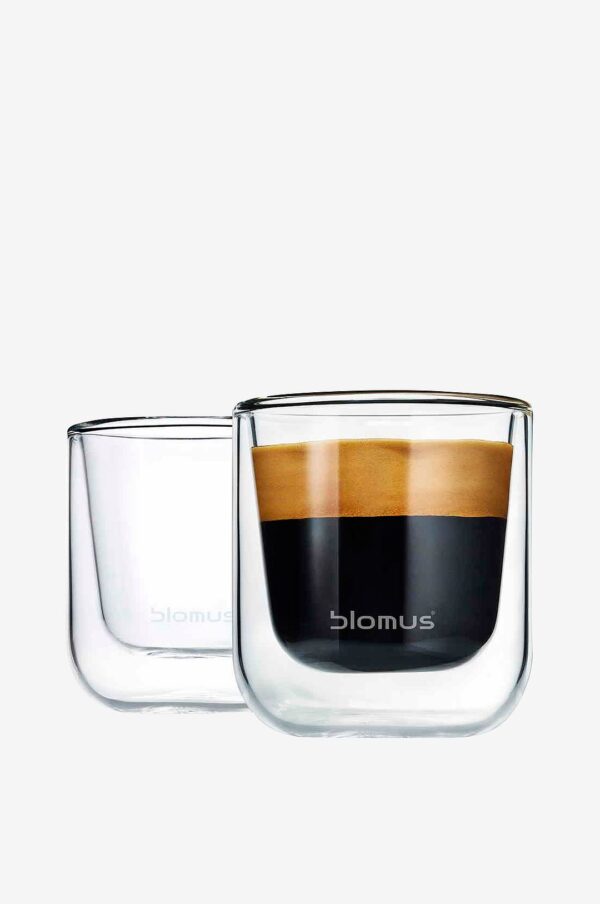 Blomus – Espressoglas Nero 80 ml 2 pack – Transparent – Koppar & muggar – Från Homeroom