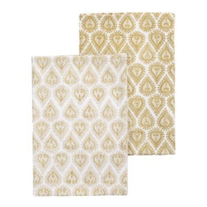 Chamois – Kalini kökshandduk 50×70 cm 2-pack yellow olive