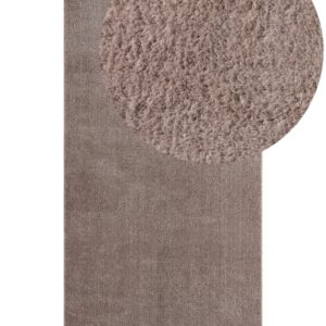 Cloudy Taupe 80×300 cm Tvättbar Mjuk Ryamatta