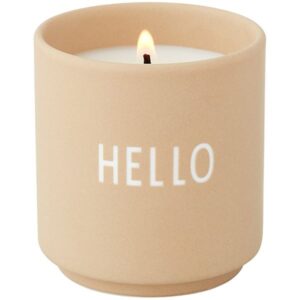 Design Letters – Doftljus 6 cm Hello Beige