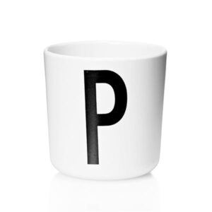 Design Letters – Melamin Mugg P 17,5 cl Vit