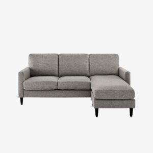 Dorel Home – Modulsoffa vändbar modern stoppad Kaci – Grå – 3-sits soffor – Från Homeroom