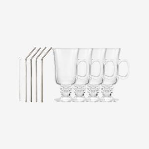 Dorre – Irish coffee set 8 delar – Transparent – Koppar & muggar – Från Homeroom