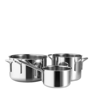 Eva Trio – Stainless Steel gryteset 3 delar