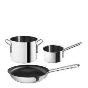 Eva Trio – Stainless Steel gryteset 3 delar med stekpanna 20 cm