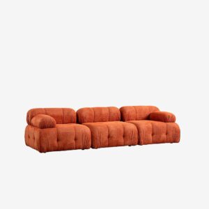 Hanah Home – 3-sitsig soffa Muffin – Orange – 3-sits soffor – Från Homeroom