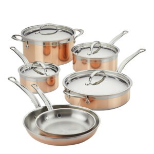 Hestan – Copperbond Grytset 10 delar Koppar