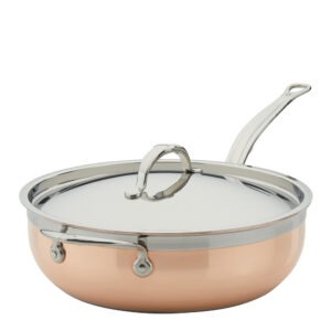 Hestan – Copperbond Traktörpanna med lock 28 cm 4,7 L Koppar