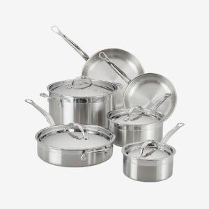 Hestan – Set 6 delar ProBond grytor och stekpannor – Krom – Grytor & kastruller – Från Homeroom