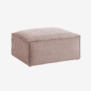 Kave Home – Puff Blok 90 x 70 cm – Rosa – Fotpallar & puffar – Från Homeroom