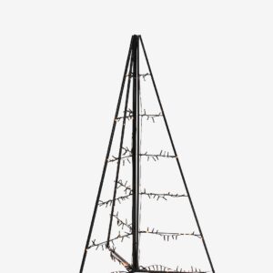 Konstsmide – Dekoration metall pyramid LED 120cm – Svart – Dekorativ julbelysning – Från Homeroom