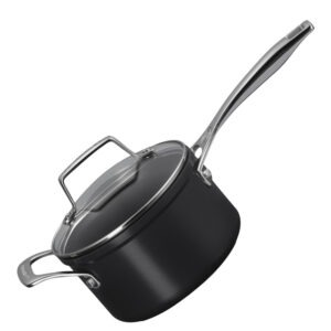 Le Creuset – ENSC kastrull med glaslock 1,9 L 16 cm black