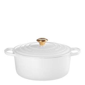 Le Creuset – Signature gjutjärnsgryta rund 28 cm 6,7 L white